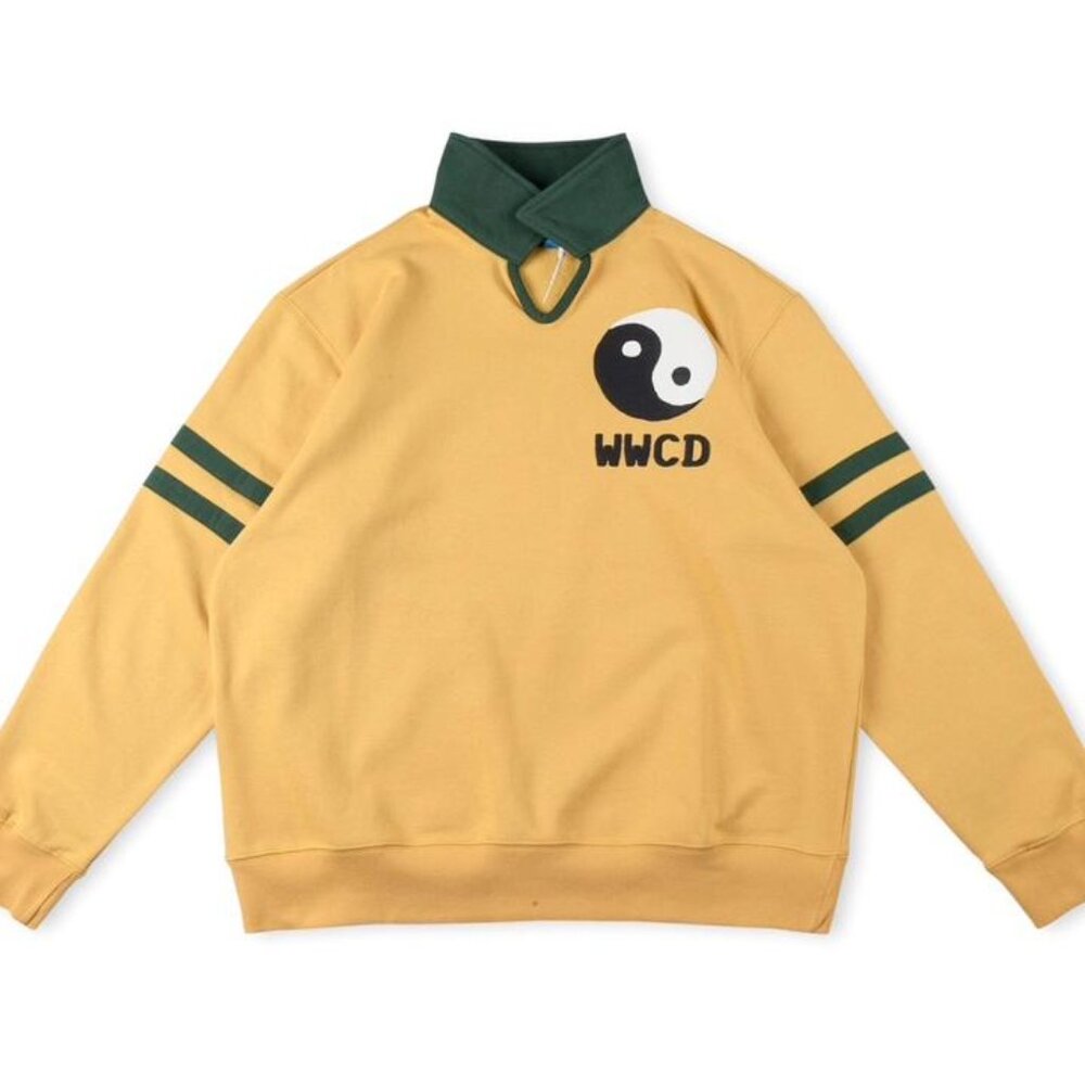 CPFM.XYZ Bagua Logo Printed Sweatshirt Yellow